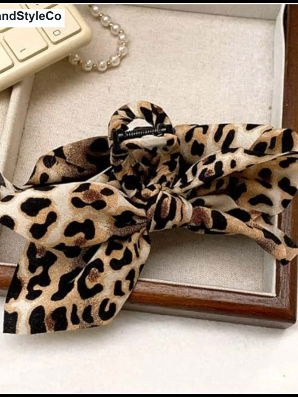 Leopard Hair Claw Clip for Thick Hair
